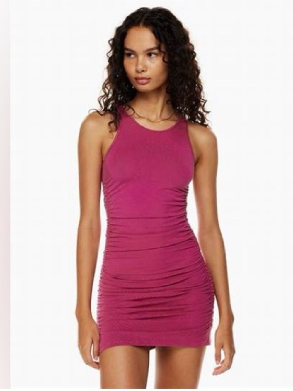 ARITZIA TNA CHILL MALIBU PORT PURPLE DRESS